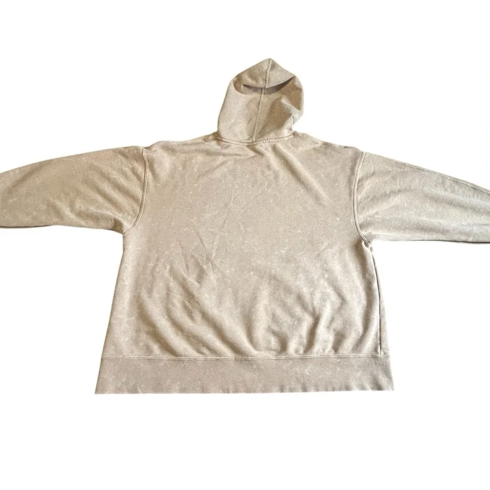 Jordan Satin Lined Hoodie Small Beige Pullover Nike Air